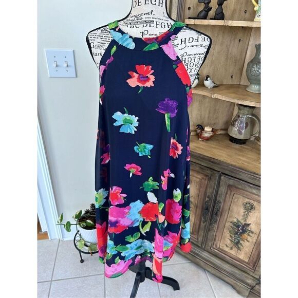 Betsey Johnson Halter Neck Floral Print Dress - Flowy - Picture 4 of 11